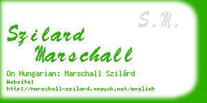 szilard marschall business card